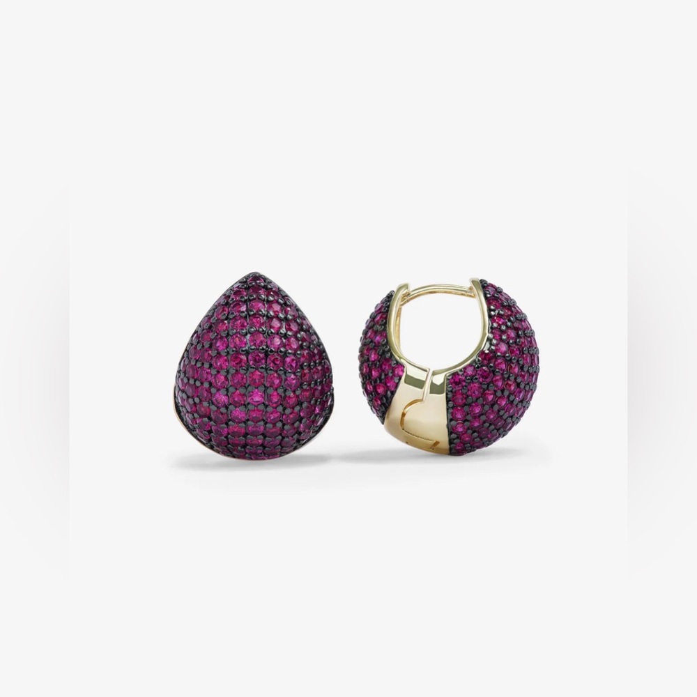 Norah Pavé Earrings
Gold|Ruby
Original price $95